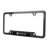 Brand New Universal 1PCS BUICK Carbon Fiber Look Metal License Plate Frame