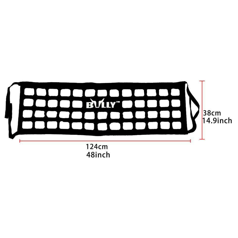 BRAND NEW BULLY BLACK UNIVERSAL COMPACT MID SIZE Pickup Truck Tailgate Net 48" X 15"