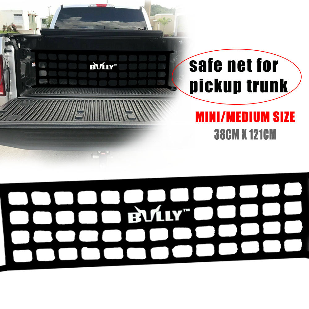 BRAND NEW BULLY BLACK UNIVERSAL COMPACT MID SIZE Pickup Truck Tailgate Net 48" X 15"
