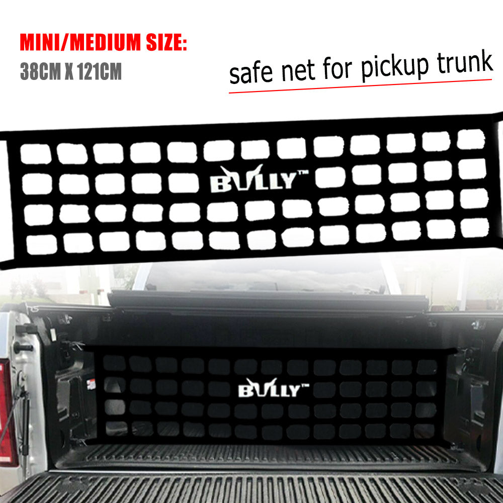 BRAND NEW BULLY BLACK UNIVERSAL COMPACT MID SIZE Pickup Truck Tailgate Net 48" X 15"