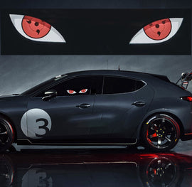 Brand New Universal Sharingan Eye JDM Glow Panel Electric Lamp Interior LED Light Sticker Window