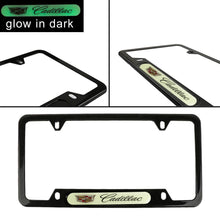 Load image into Gallery viewer, Brand New Universal 1PCS CADILLAC Black Metal License Plate Frame