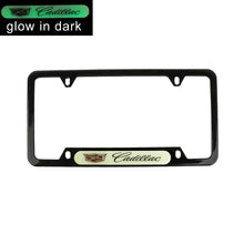 Load image into Gallery viewer, Brand New Universal 2PCS CADILLAC Black Metal License Plate Frame
