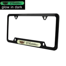 Load image into Gallery viewer, Brand New Universal 2PCS CADILLAC Black Metal License Plate Frame