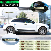 Load image into Gallery viewer, Brand New 8PCS Cadillac Glows in Dark Green Car Trunk Side Fenders Door Badge Scratch Guard Sticker