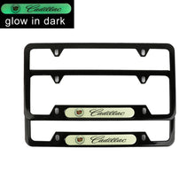 Load image into Gallery viewer, Brand New Universal 2PCS CADILLAC Black Metal License Plate Frame