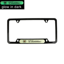 Load image into Gallery viewer, Brand New Universal 2PCS CADILLAC Black Metal License Plate Frame