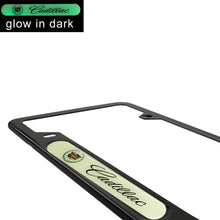 Load image into Gallery viewer, Brand New Universal 2PCS CADILLAC Black Metal License Plate Frame