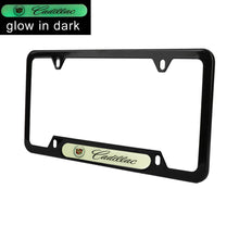 Load image into Gallery viewer, Brand New Universal 2PCS CADILLAC Black Metal License Plate Frame