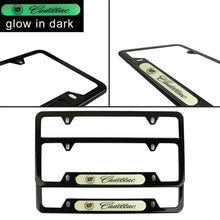 Load image into Gallery viewer, Brand New Universal 2PCS CADILLAC Black Metal License Plate Frame