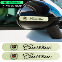 Load image into Gallery viewer, Brand New 2PCS Cadillac Glows in Dark Green Car Trunk Side Fenders Door Badge Scratch Guard Sticker
