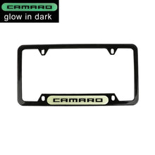 Load image into Gallery viewer, Brand New Universal 2PCS CAMARO Black Metal License Plate Frame
