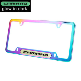 Brand New Universal 1PCS Camaro Neo Chrome Metal License Plate Frame