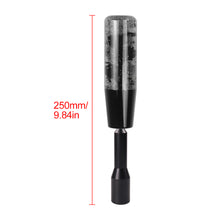 Load image into Gallery viewer, Brand New JDM Glitter Black Rose Flowers Manuel Gear Stick Shift Knob M8 M10 M12 &amp; Black Shifter Extender Extension