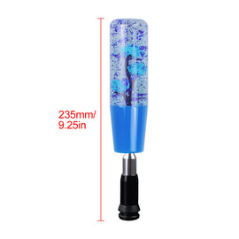 Brand New Glitter Blue Rose Flower Stick Shift Knob Automatic Gear Shifter