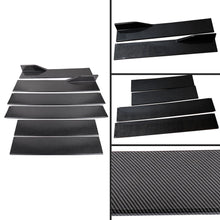 Load image into Gallery viewer, Brand New 6PCS Universal Carbon Fiber Look Car Side Skirt Extension Rocker Panel Body Lip Splitters