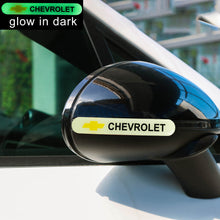 Load image into Gallery viewer, Brand New 2PCS CHEVROLET Glows in Dark Green Car Trunk Side Fenders Door Badge Scratch Guard Sticker