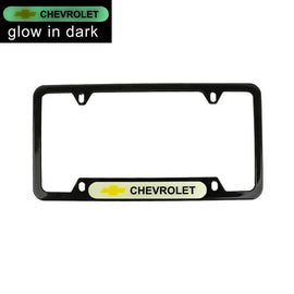 Brand New Universal 1PCS CHEVROLET Black Metal License Plate Frame