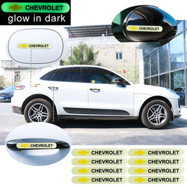 Brand New 8PCS CHEVROLET Glows in Dark Green Car Trunk Side Fenders Door Badge Scratch Guard Sticker