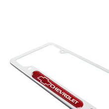 Load image into Gallery viewer, Brand New Universal 1PCS CHEVROLET Silver Metal License Plate Frame