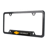 Brand New Universal 1PCS Chevrolet Carbon Fiber Look Metal License Plate Frame