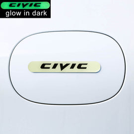 Brand New 1PCS HONDA CIVIC Glows in Dark Green Car Trunk Side Fenders Door Badge Scratch Guard Sticker