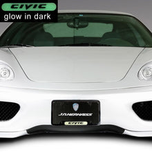 Load image into Gallery viewer, Brand New Universal 2PCS HONDA CIVIC Black Metal License Plate Frame
