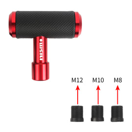 BRAND NEW NISMO RED Leather Car Shift Knob Aircraft Joystick Transmission Racing Gear M8 M10 M12