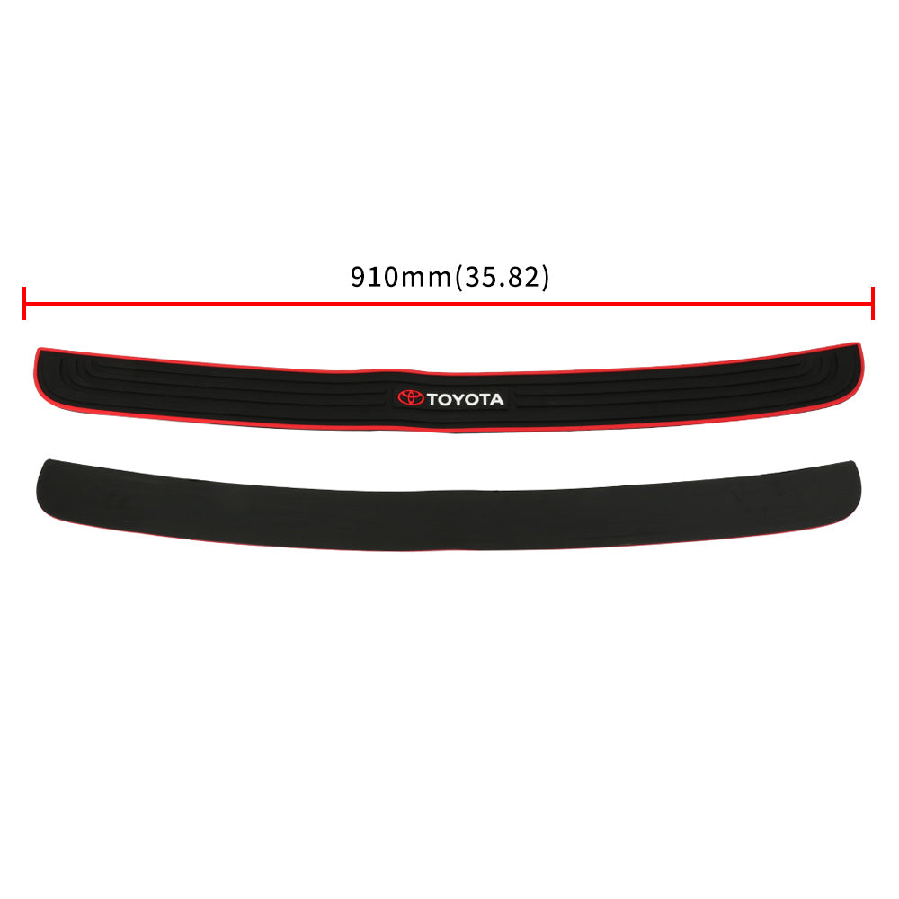 Brand New Toyota Rubber Anti-Scratch Rear Guard Bumper Protector Trim Trunk Sill Cover