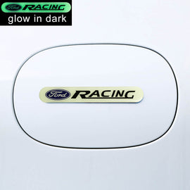 Brand New 1PCS FORD RACING Glows in Dark Green Car Trunk Side Fenders Door Badge Scratch Guard Sticker