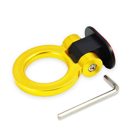 Brand New JDM Universal Front / Rear Gold Track Racing Style ABS Tow Hook Ring Sticker For All Car Model