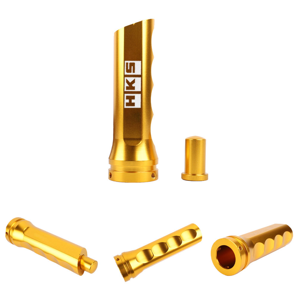Brand New Universal 1PCS HKS Gold Aluminum Car Handle Hand Brake Sleeve Cover