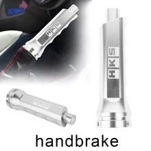 Load image into Gallery viewer, Brand New Universal 1PCS HKS Silver Aluminum Car Handle Hand Brake Sleeve Cover