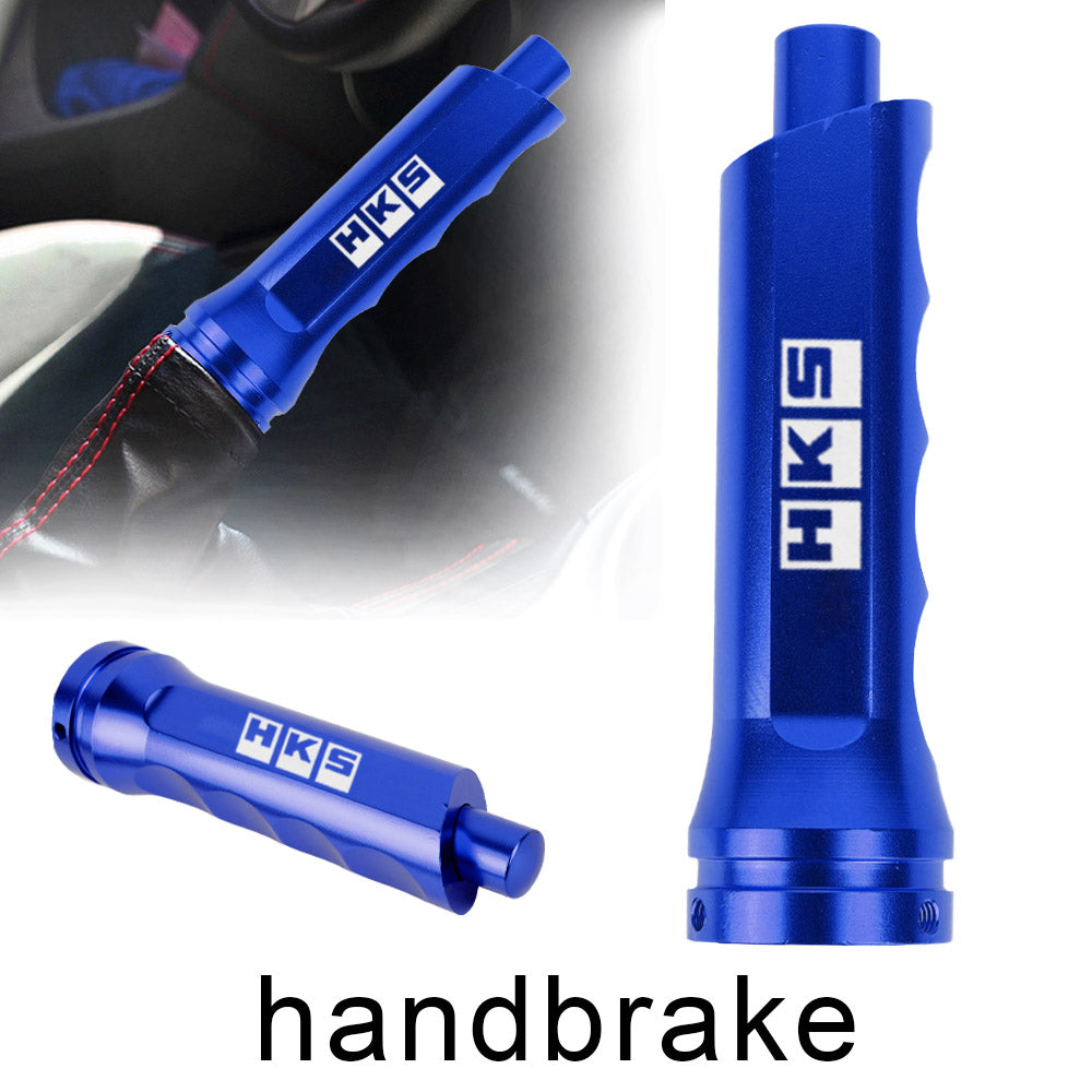 Brand New Universal 1PCS HKS Blue Aluminum Car Handle Hand Brake Sleeve Cover