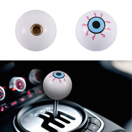 BRAND NEW UNIVERSAL JDM EYE BALL White Manual Gear Stick Shift Knob Lever Shifter M8 M10 M12