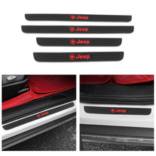 Load image into Gallery viewer, Brand New 4PCS Universal Jeep Silver Rubber Car Door Scuff Sill Cover Panel Step Protector