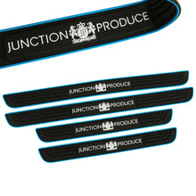 Load image into Gallery viewer, Brand New 4PCS Universal Junction Produce Blue Rubber Car Door Scuff Sill Cover Panel Step Protector