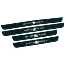 Load image into Gallery viewer, Brand New 4PCS Universal Junction Produce Blue Rubber Car Door Scuff Sill Cover Panel Step Protector