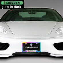 Load image into Gallery viewer, Brand New Universal 2PCS Lincoln Neo Chrome Metal License Plate Frame