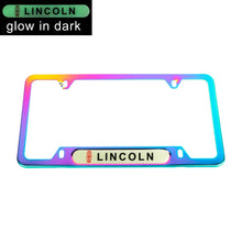 Load image into Gallery viewer, Brand New Universal 1PCS Lincoln Neo Chrome Metal License Plate Frame