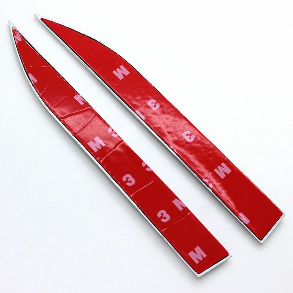 Brand New 2PCS Ford Red Metal Emblem Car Trunk Side Wing Fender Decal Badge Sticker