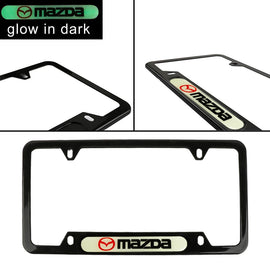 Brand New Universal 1PCS MAZDA Black Metal License Plate Frame
