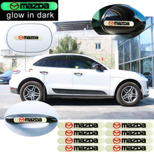 Load image into Gallery viewer, Brand New 8PCS MAZDA Glows in Dark Green Car Trunk Side Fenders Door Badge Scratch Guard Sticker