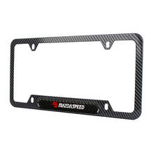 Load image into Gallery viewer, Brand New Universal 1PCS MAZDASPEED Carbon Fiber Look Metal License Plate Frame