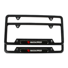 Load image into Gallery viewer, Brand New Universal 1PCS MAZDASPEED Carbon Fiber Look Metal License Plate Frame