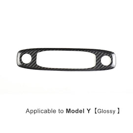 BRAND NEW 2020-2024 TESLA MODEL Y REAL CARBON FIBER MOLDED READING LIGHT COVER TRIM INTERIOR DECORATION COVER