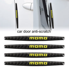 Load image into Gallery viewer, Brand New 4PCS Momo Real Carbon Fiber Anti Scratch Badge Car Door Handle Cover Trim