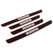 Load image into Gallery viewer, Brand New 4PCS Universal Momo Red Rubber Car Door Scuff Sill Cover Panel Step Protector