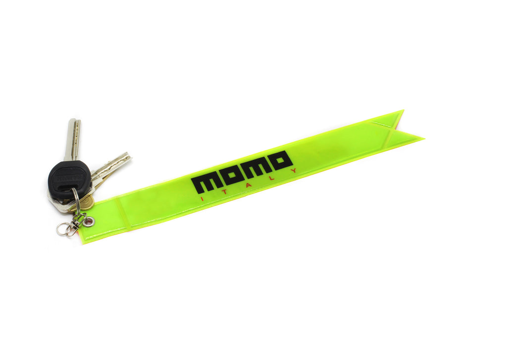 BRAND NEW JDM MOMO REFLECTIVE STRIP DOUBLE SIDED KEYCHAIN