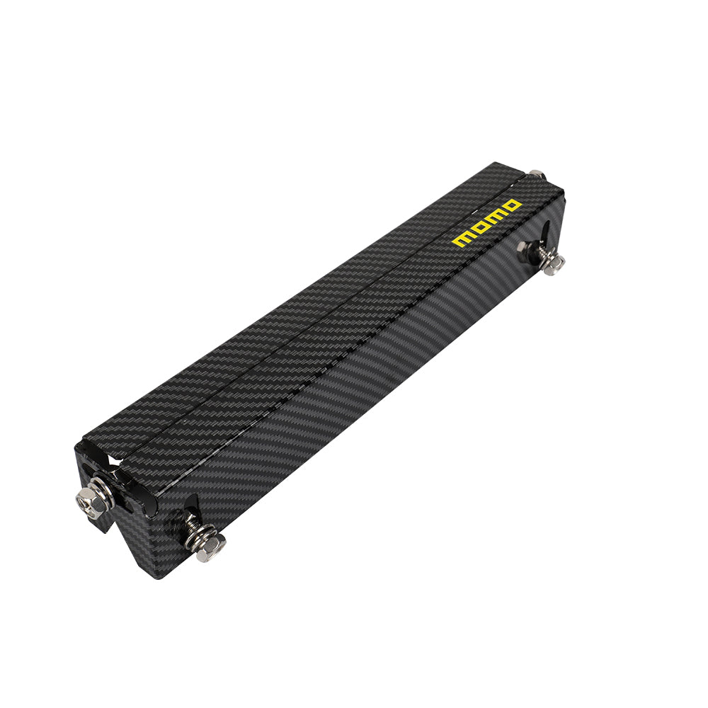 BRAND NEW 1PCS JDM Momo Carbon Fiber Look Bumper Front License Plate Holder Relocate Adjustable Bracket